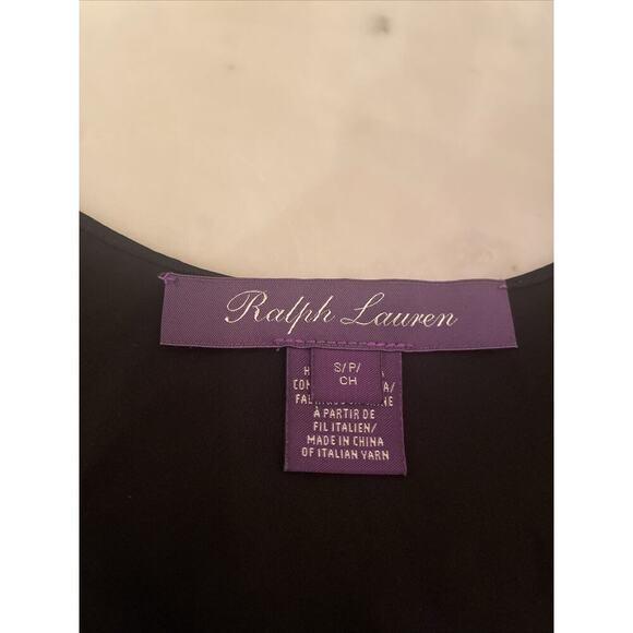 Ralph Lauren Purple Label Collection Black Mini Silk Slip Dress S Sleeveless - Picture 5 of 5